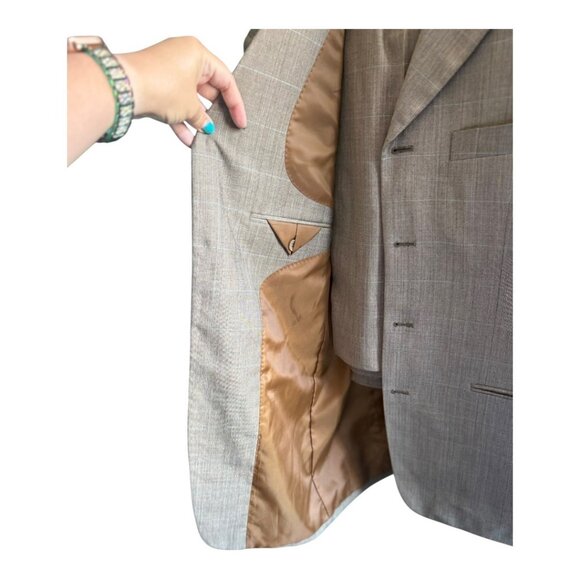 Fazzi Suit Set – 40R Jacket / 34W Pants (Classic Check Pattern) - Picture 5 of 6
